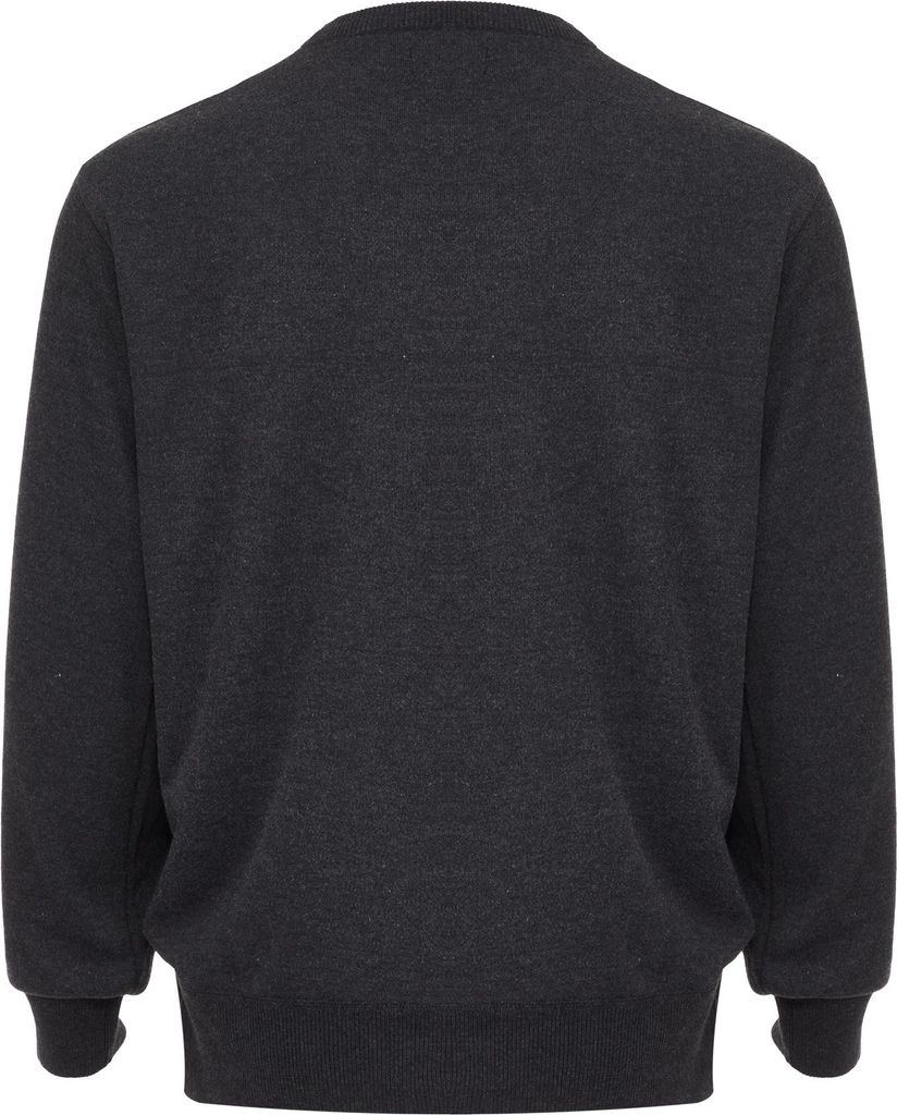 rovic herren pullover - dunklegrau melange, XXL