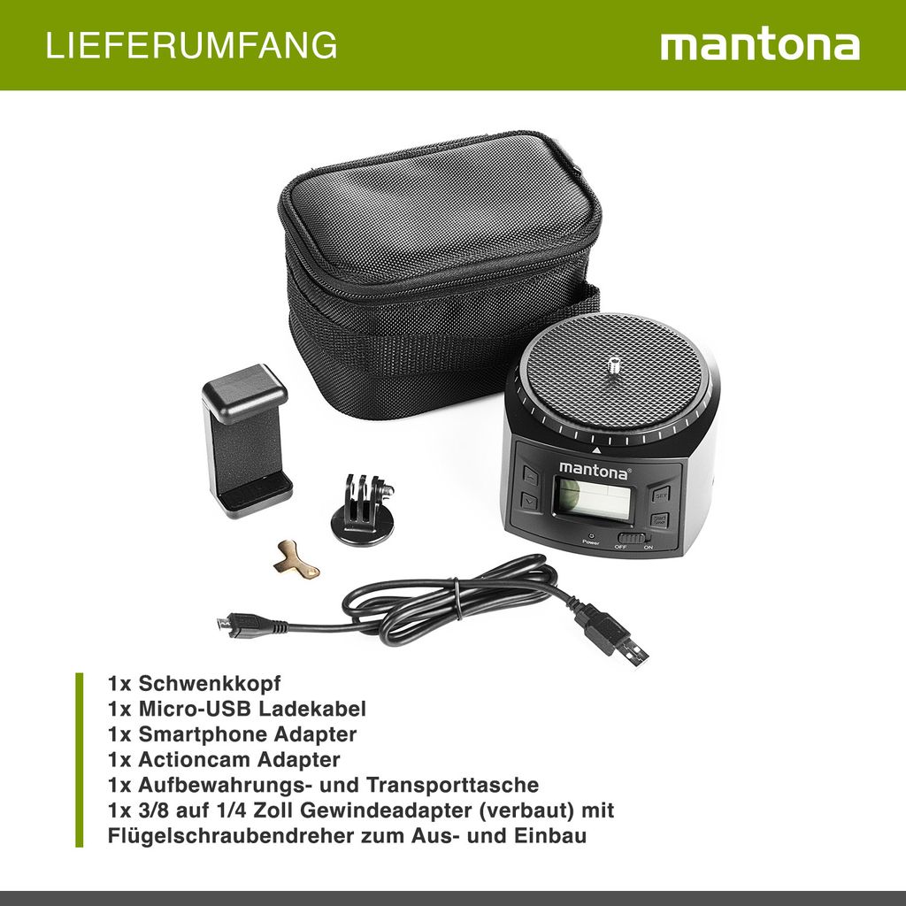 Walimex Mantona elektrická 360° panoramatická hlava, Obrázek produktu 7
