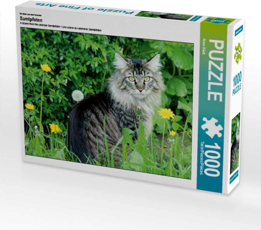 Calvendo Ein Motiv aus dem Kalender Samtpfoten 1000 Teile Puzzle quer 640x480mm, Klatt Arno; 7292474