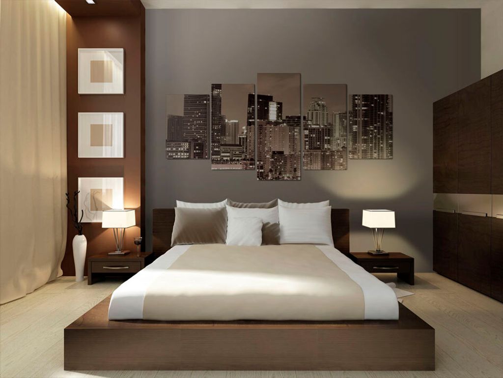 Akustikbild New York 200x100 cm Bilder Akustikschaum Hochleistungsschallabsorber Schallschutz Leinwand 5 tlg Wandbild Raumakustik Schalldämmung Ci...