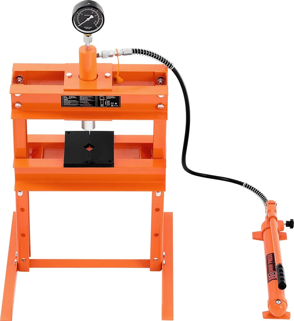 Presse hydraulique 10t avec plaque de pressage en acier robuste - 9
