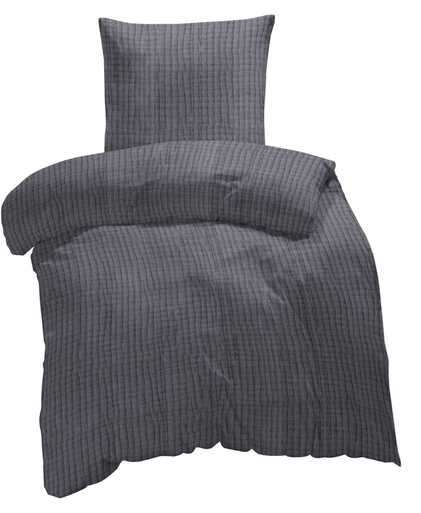 Musselin Bettwäsche Unifarben weiche Baumwolle Knitterfrei Produktbild 
