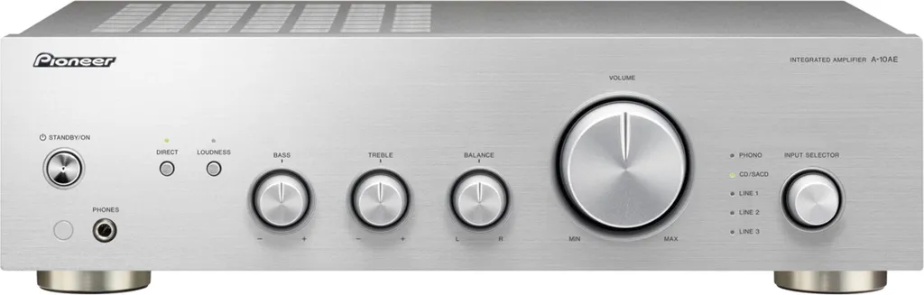 Pioneer A-10AE-S Argenté : Amplificateur Intégré de Haute Fidélité 50W