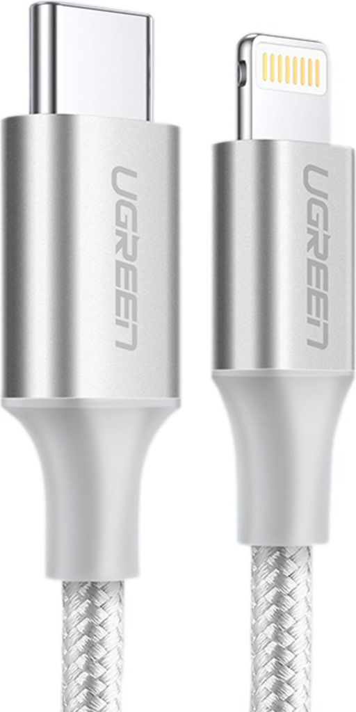 Ugreen USB-C auf Lightning Kabel 1m MFi- - Elegantes Silber