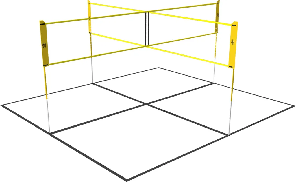 Umbro Sports Net Filet de Volley-ball et Badminton 4 Voies 168 x 400 cm