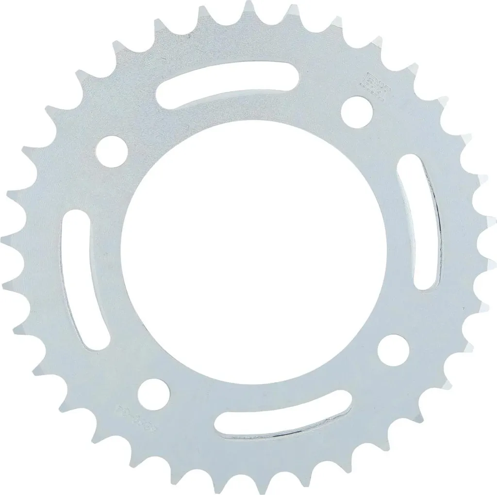 Pignon RK 6860 530 acier 37 dents argent pour supprimer bruits de chaîne