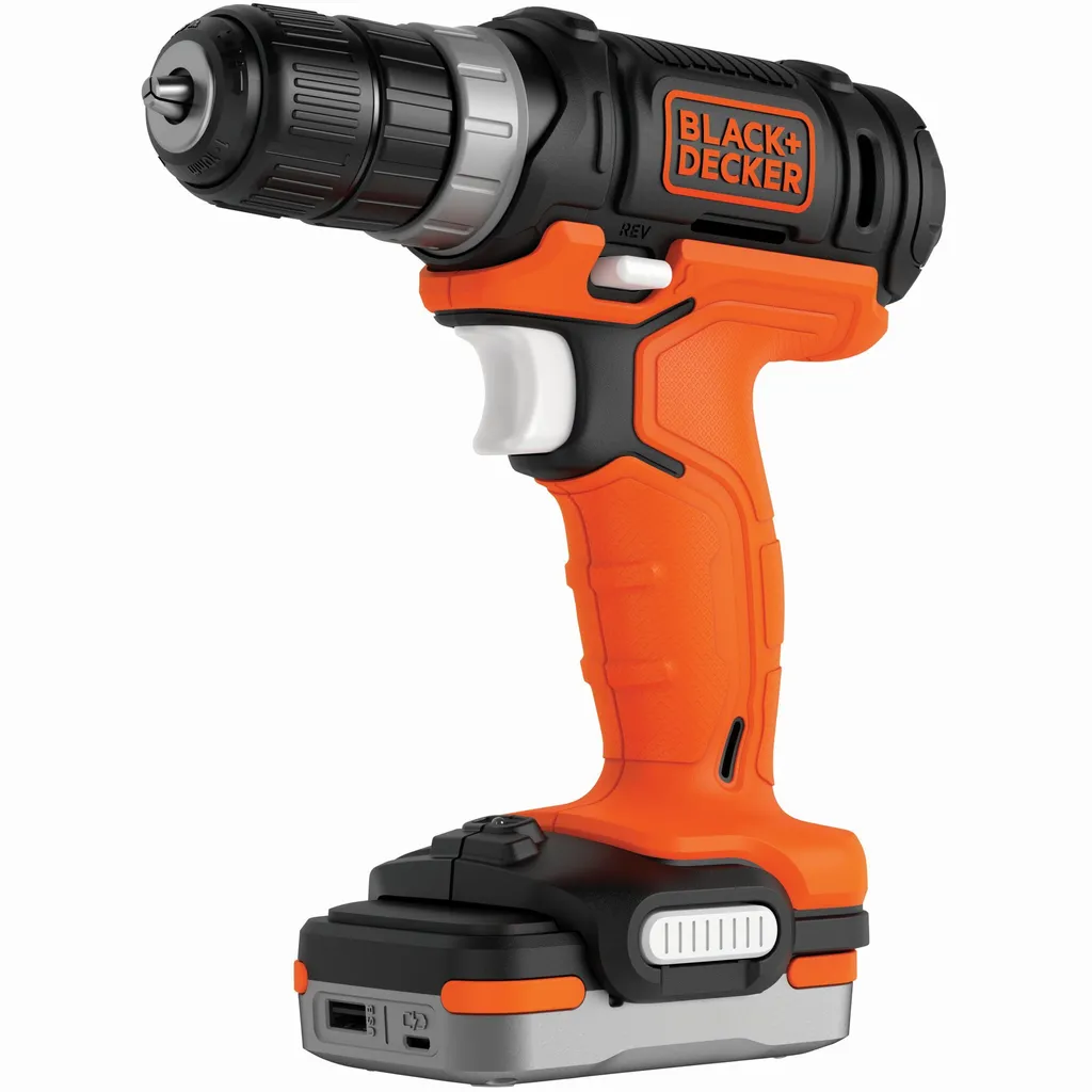 Perceuse-visseuse sans fil 12V Black & Decker avec batterie USB nomade