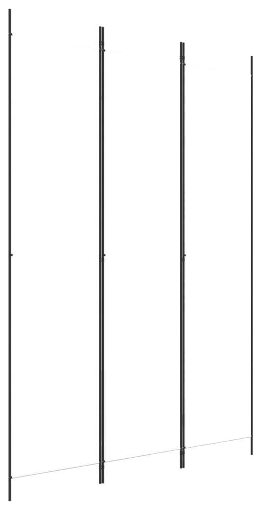 vidaXL 3-dielny paraván biely 150x220 cm látka Obrázok produktu 