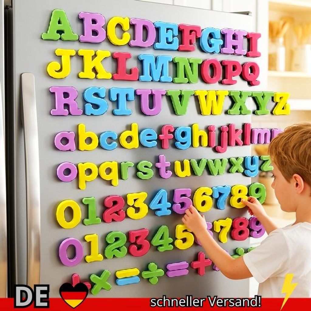 ABC Magnetische Englische Buchstaben Aufkleber Kühlschrank Pädagogische