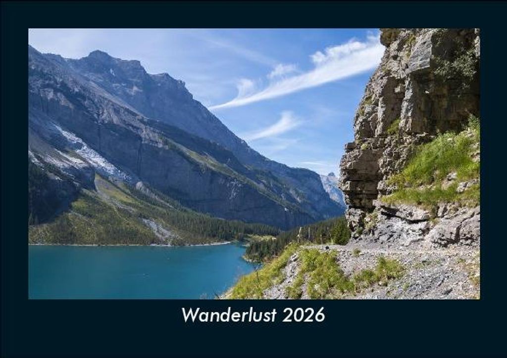 Wanderlust 2026 Fotokalender - Querformat DIN A5, Monatskalender mit Bild-Motiven aus Fauna und Flora, Natur, Blumen und Pflanzen