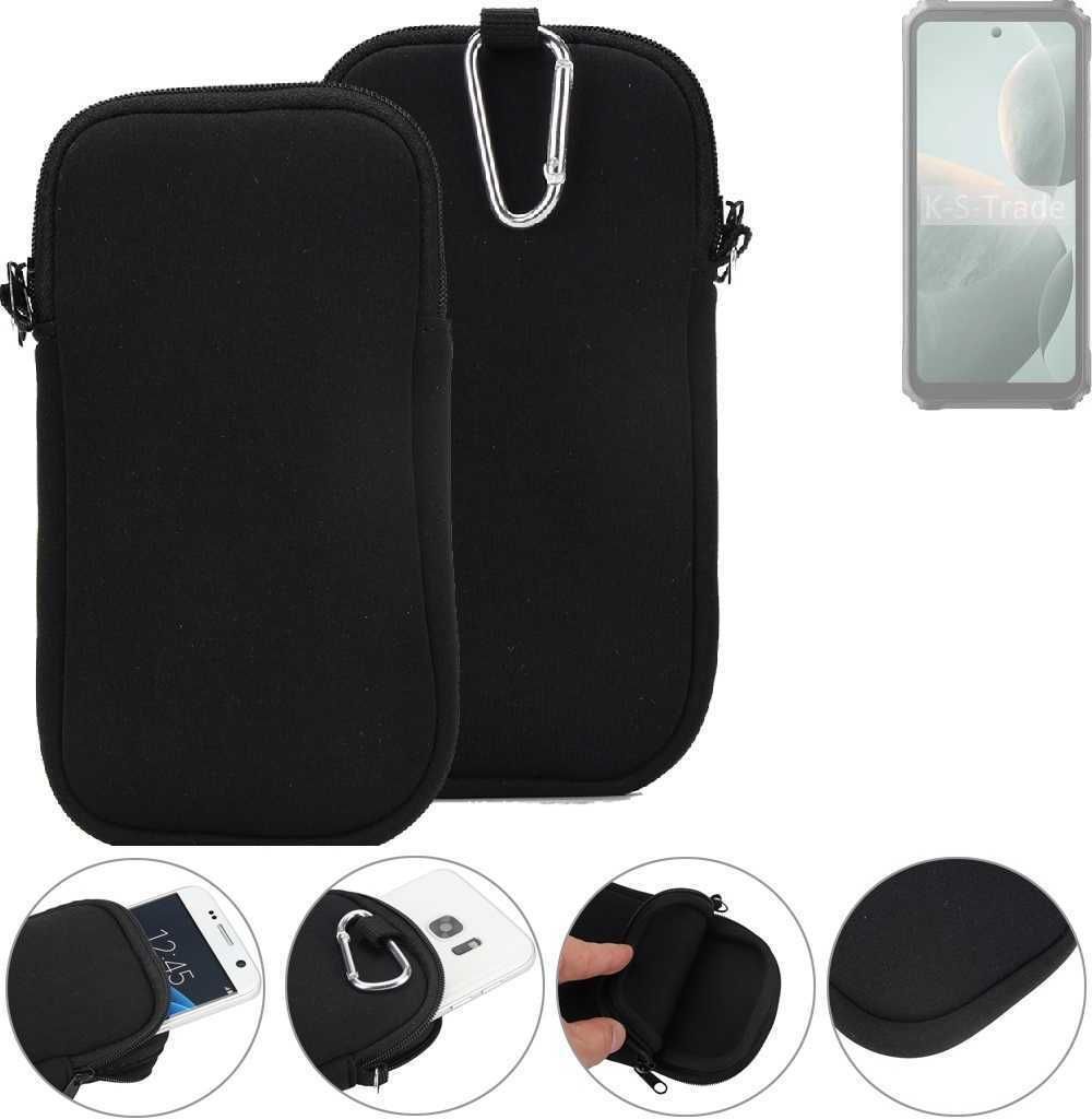 K-S-Trade Neopren-Hülle Handyhülle kompatibel mit Blackview BL9000 Pro Schutzhülle Neoprenhülle Sleeve Schutz-Hülle Gürtel Tasche Case Holster