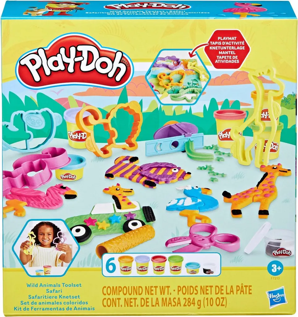 Cadeau enfant coffret de jeu animaux sauvages pour s'amuser en famille