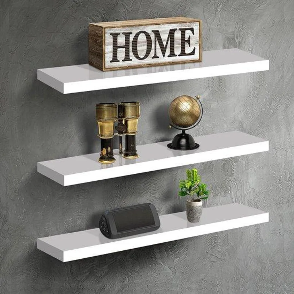 Trio de panneaux muraux design suspendus en bois clair haute qualité