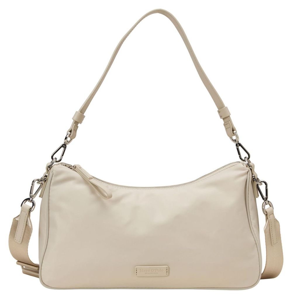 Marc O'Polo Umhängetasche Schultertasche Anisa Crossbody Bag Grey Silk creme