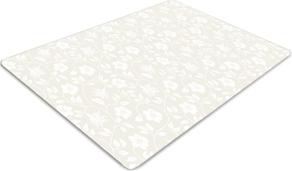 Stuhlunterlage Bürostuhlunterlage 120 cm x 90 cm Bodenmatte Bürostuhlunterlage - Blumentapete.