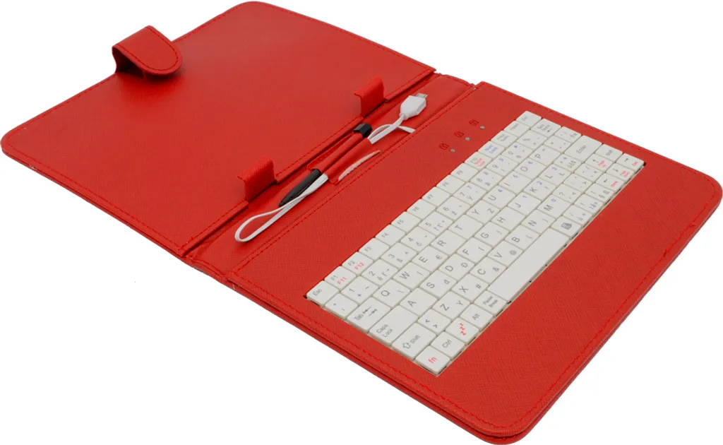 Custodia AIREN AiTab 8" con Tastiera USB Rossa - Protezione Pelle 2