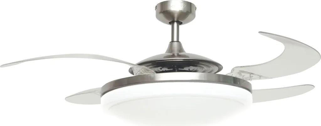 Ventilateur de plafond Fanaway EVO 2 Endure Chrome brossé 122 cm avec LED
