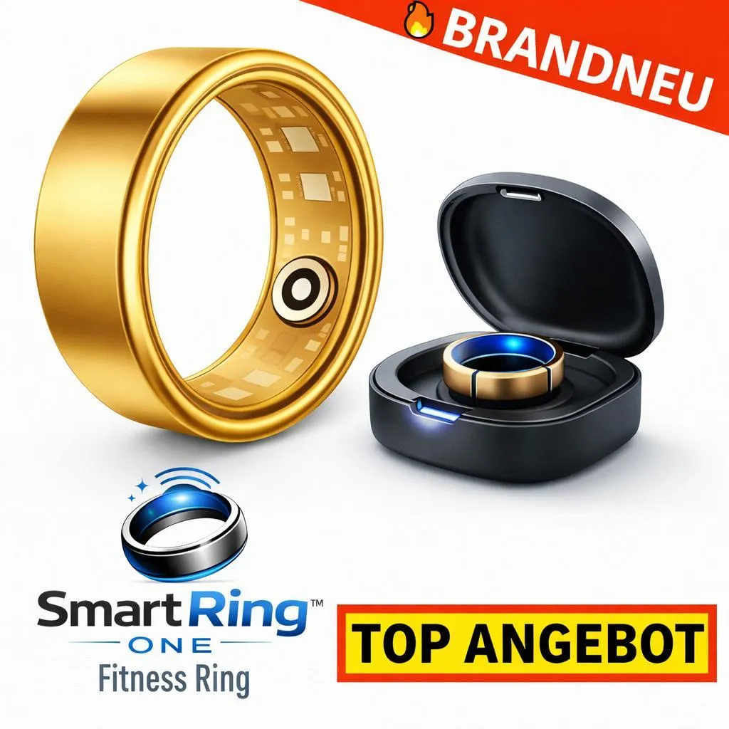 Bague santé SmartRing One™ or taille 10 avec capteur cardiaque précis
