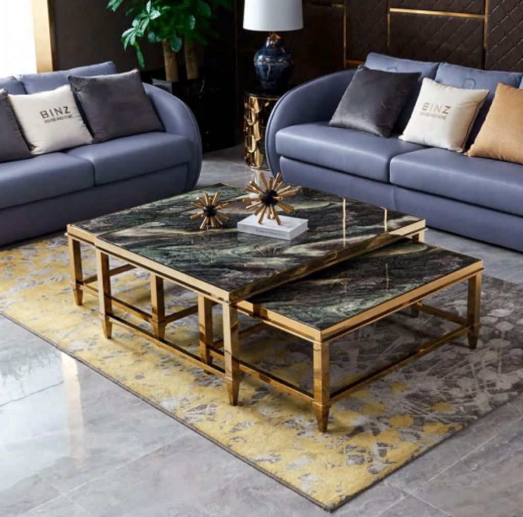 Couchtisch Kaffeetisch Beistelltisch Designer Wohnzimmertisch Tische 3tlg Neu