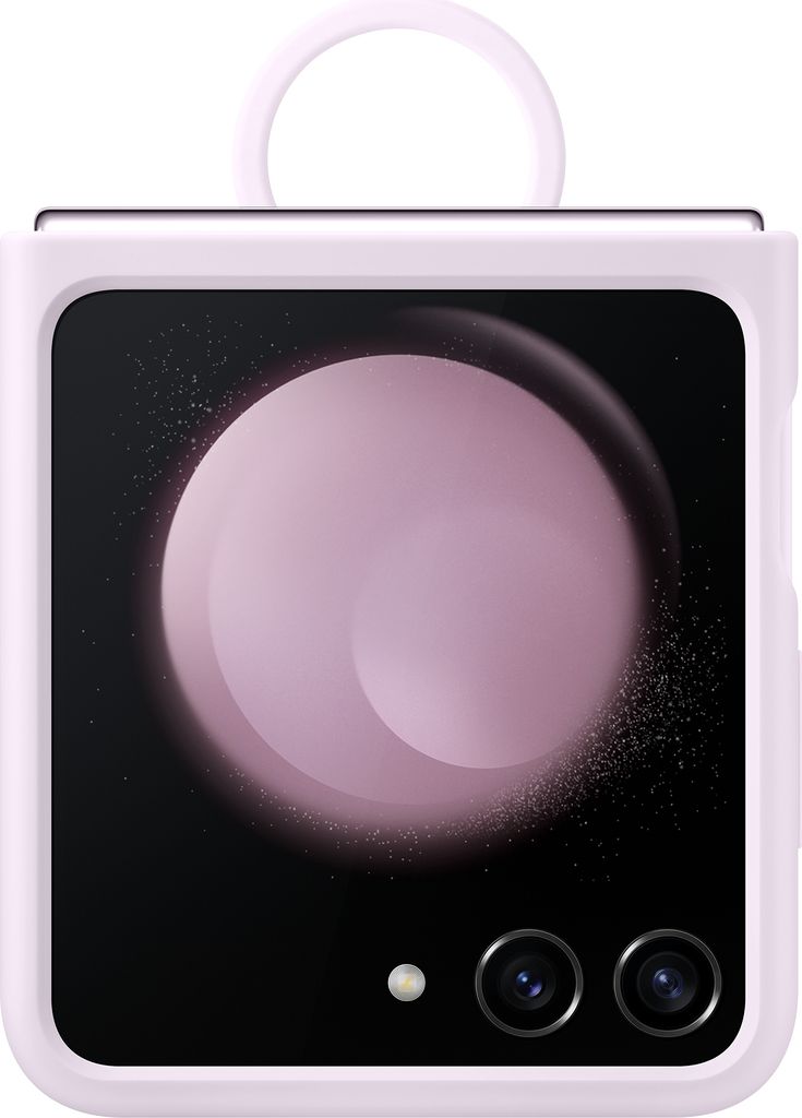 A lavender Samsung phone case with a ring is shown against a white background.