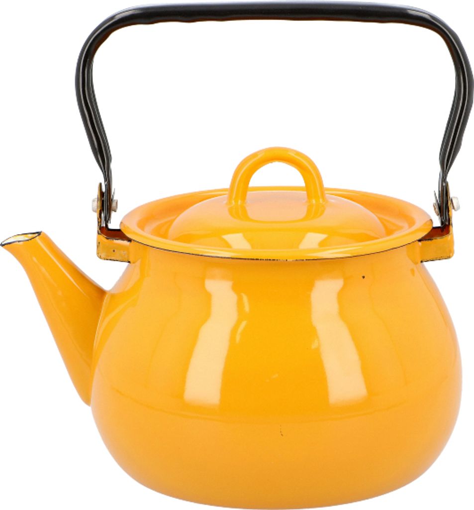 Emajlo Olkusz | Emaille-Wasserkessel 2,5 l – Orange Uni – Produktbild 