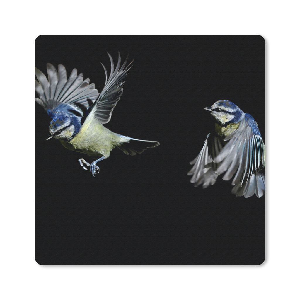 MuchoWow® Mauspad Mousepad Vogel - Federn - Porträt 30x30 Produktbild 
