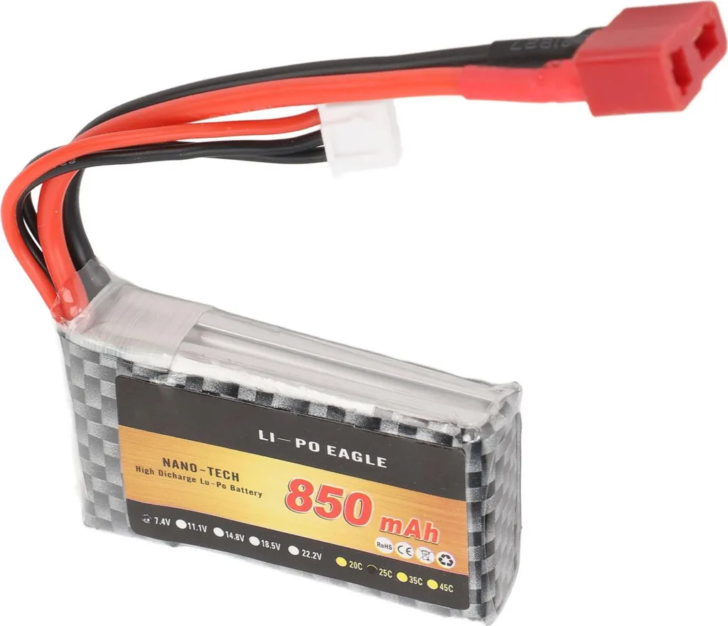 Batterie LiPo 7.4V 2S : Solution pour XLH Q901 Q902 Manquant de Pêche - 5