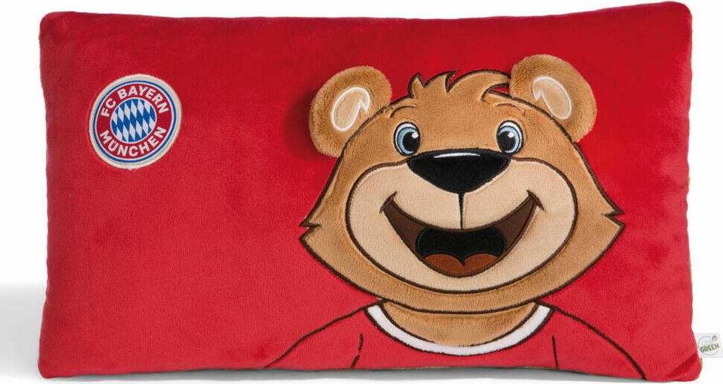 Poduszka FC BAYERN MÜNCHEN Niedźwiedź Berni 43x25 Zdjęcie produktu 