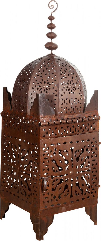 Schmiedeeisen-Laterne mit Perforation Produktbild 1