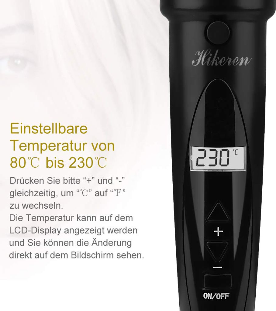 Hikeren,Lockenstab Lockenwickler Set Multifunktions Produktbild 5