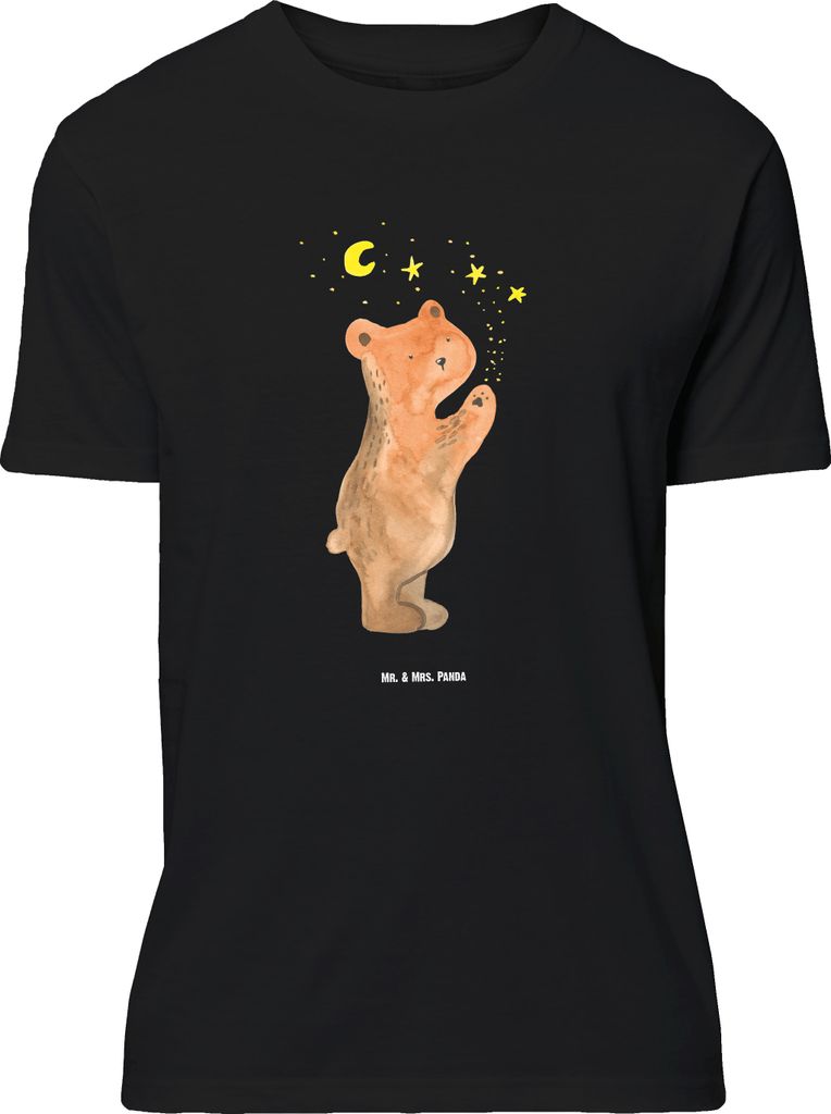 Mr. & Mrs. Panda Größe XL T-Shirt Verliebter Bär - Schwarz - Geschenk, Teddy, Tshirt, Spruch, To The Moon And Back, Verliebte, Shirt, Partner, mit