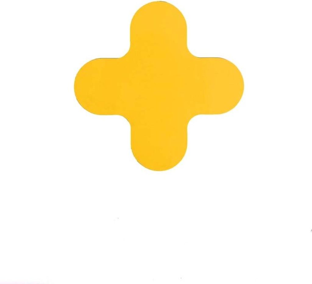X - Stück - Anti - Rutsch Gelb 18 x 18 cm Anti - Rutsch - Bodenaufkleber - Gelb - Anti - Rutsch - Polyvinyl chloride (PVC) - 0,78 mm - Innenbereic...