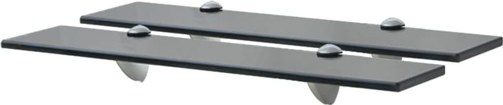 The Living Store Schwebende Regale 2 Stk. Glas 50x20 cm 8 mm