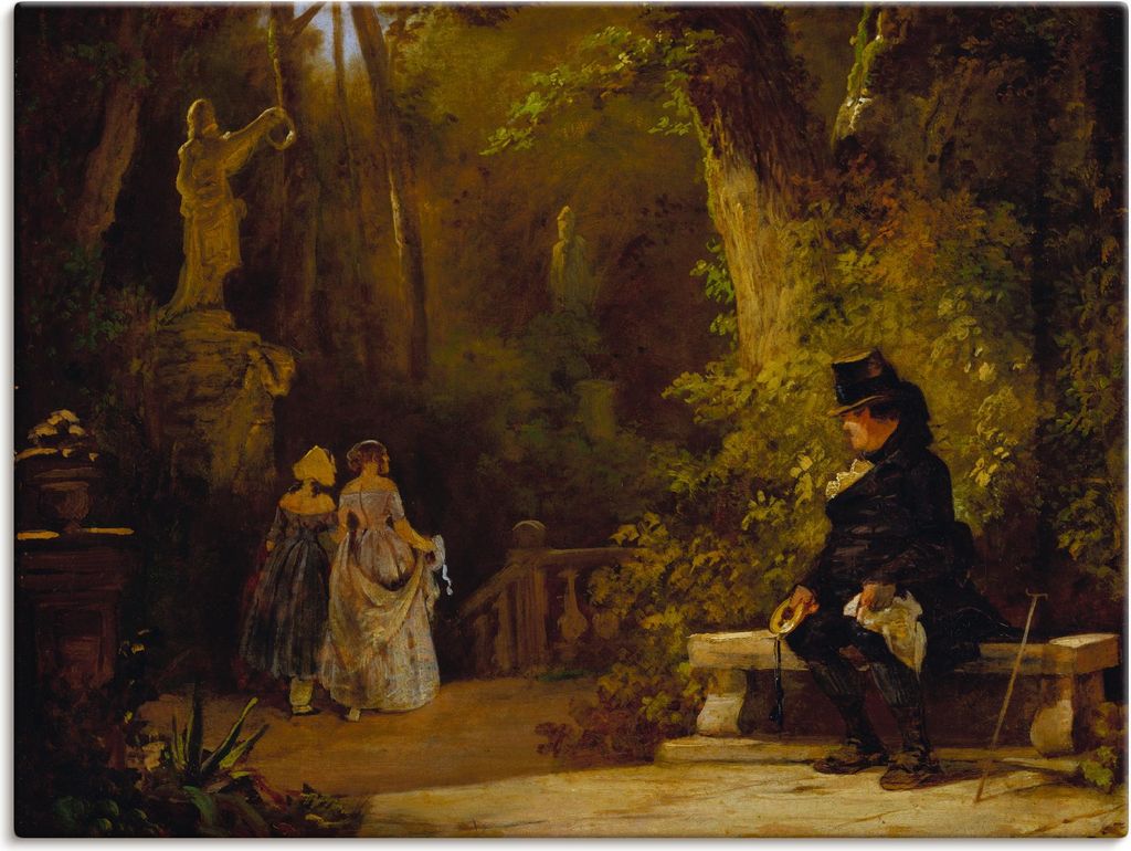 ARTland Leinwandbild Der Witwer. Um 1860 Größe: 60x45 cm