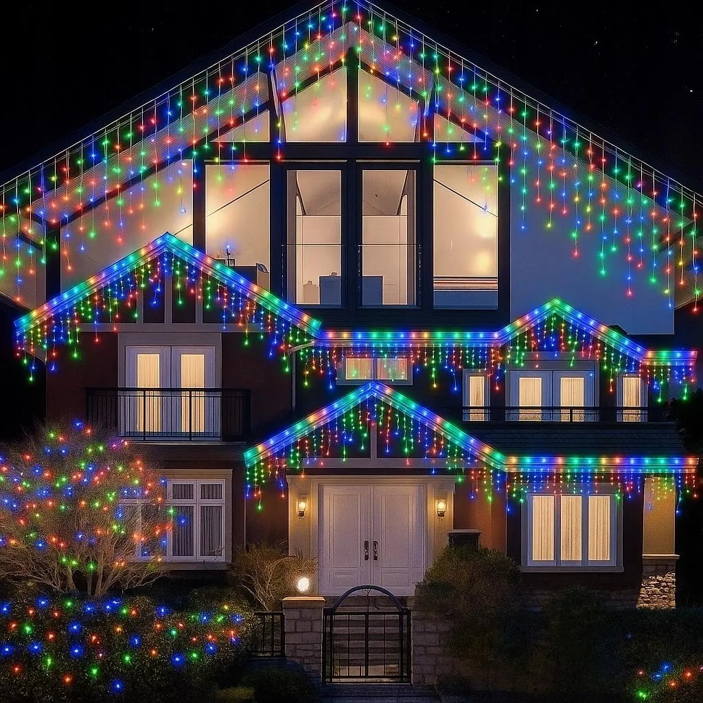 Solution Éclairage Grand Format Rideau LED 54m 1000 LED Multicolore - 2