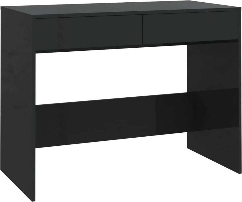 vidaXL Psací stůl černý 101x50x76,5 cm odvozený výrobek ze Obrázek produktu 