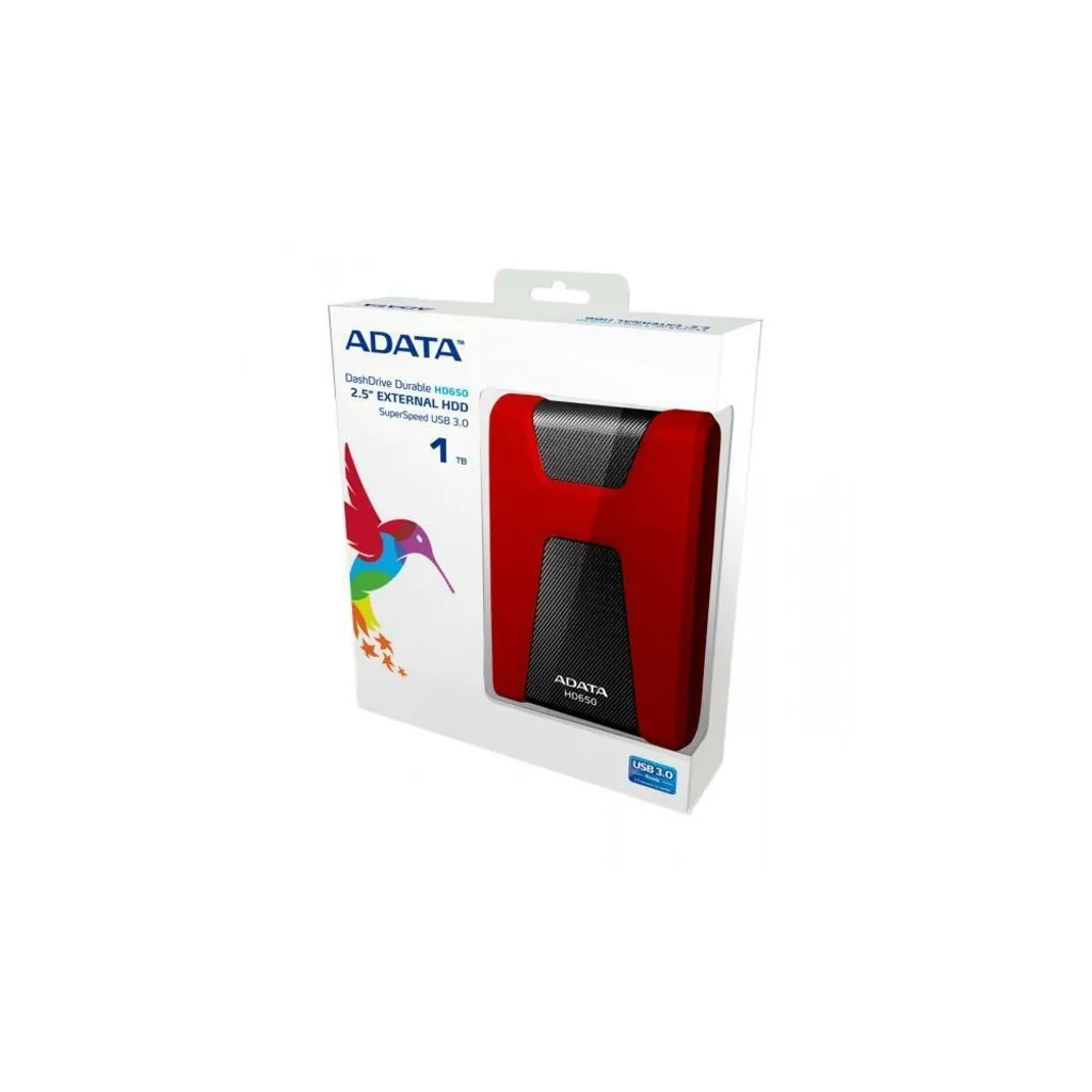 ADATA HD650 1TB Rosso Hard Disk Esterno Anti-Urto USB 3.2 Prezzo Offerta - 2