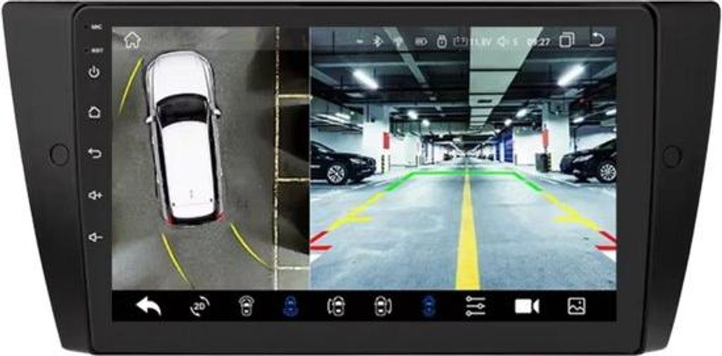 Autoradio mit Bluetooth und Kamera – CarPlay – Für BMW 3er E90/E91/E92/E93 – Kompatibel mit Apple und Android – Stereoanlage – Navigatio...