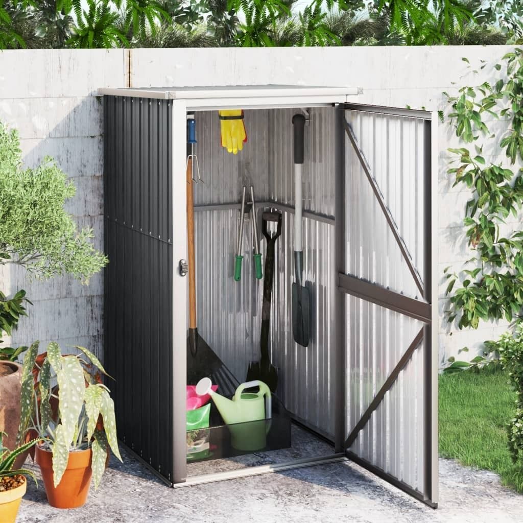 "im Angebot" Gerätehaus Anthrazit 88x89x161 cm Verzinkter Stahl - Geräteschuppen CC7813