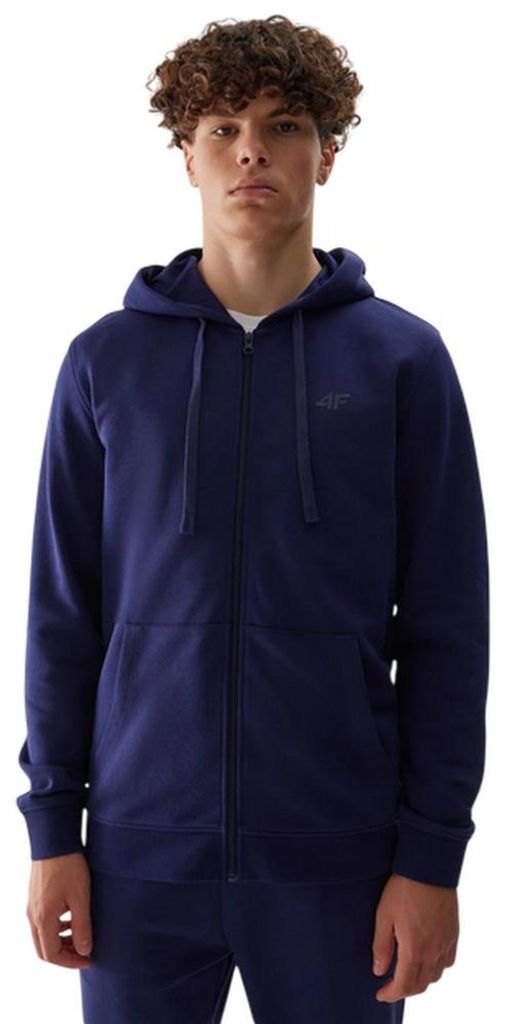 4F - "4FWSS24TSWSM0951" Hoodie mit durchgehendem Reißverschluss für Herren PP5760 (M) (Dunkles Marineblau)