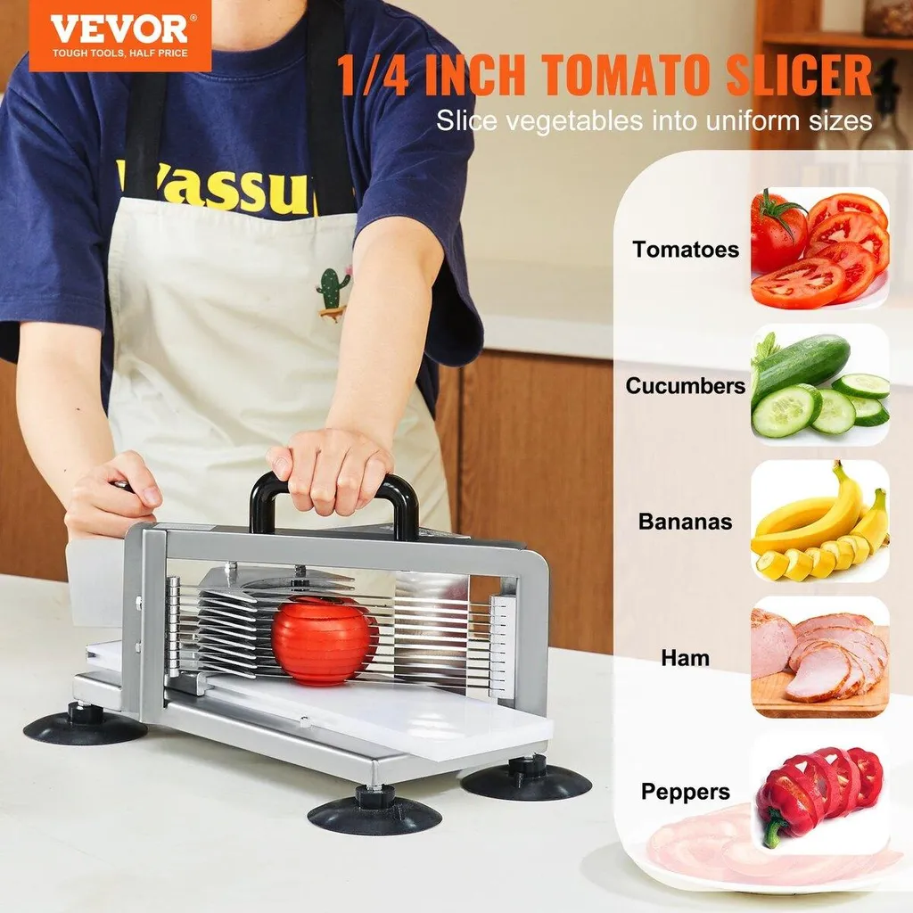 Affettatrice Pomodori Professionale Acciaio Inox 1/4" per Ristoranti