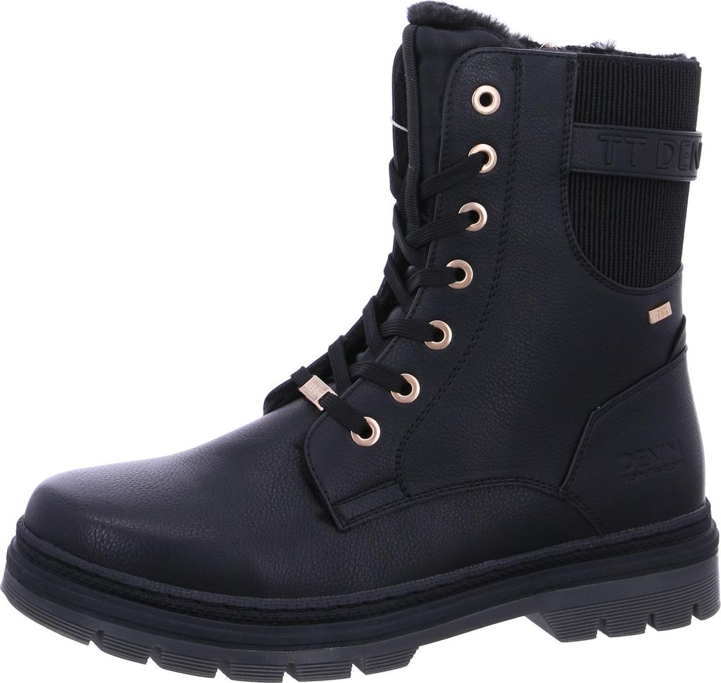 Tom Tailor Schnürstiefel Schwarz Produktbild 