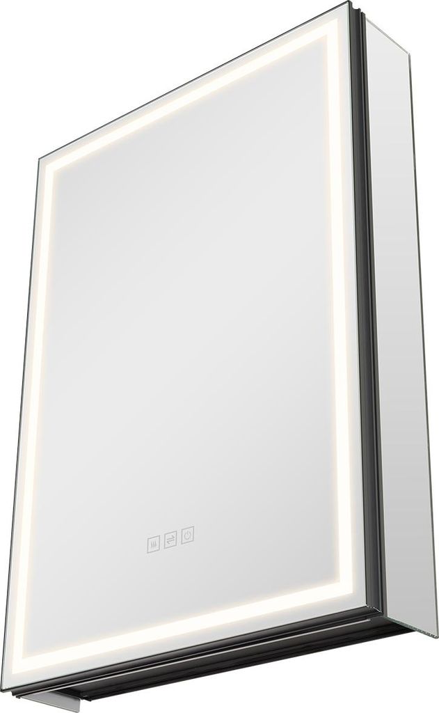 SucceBuy Beleuchteter Spiegel-Medizinschrank 50x70cm mit Unterbeleuchtung für Wandmontage