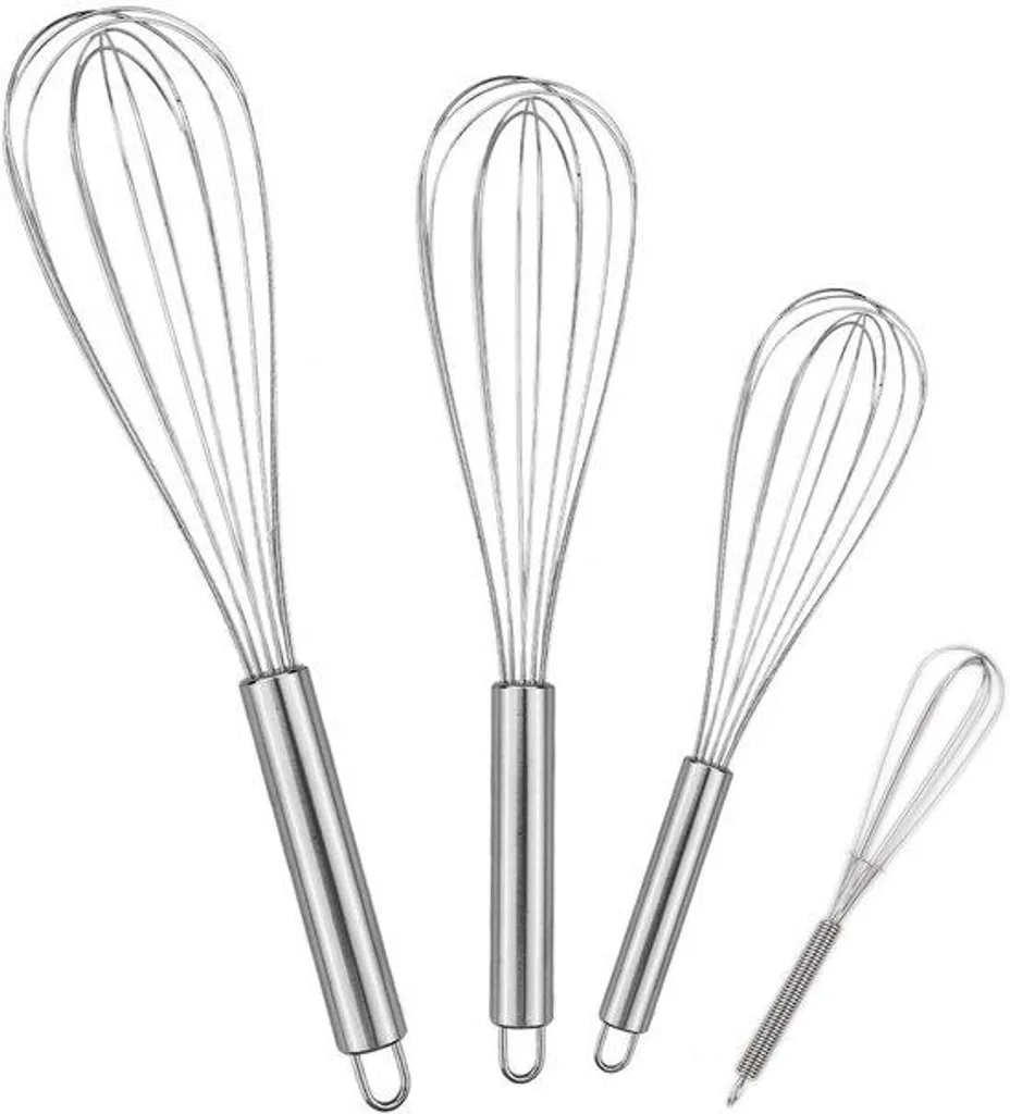 Set de cuisine en acier inoxydable argent 21-29 cm avec mixeur et batteur