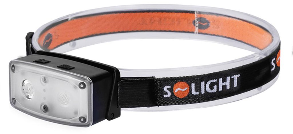Solight Wiederaufladbare LED-Stirnlampe, 100 lm, Sensor, Li-Ion WN53