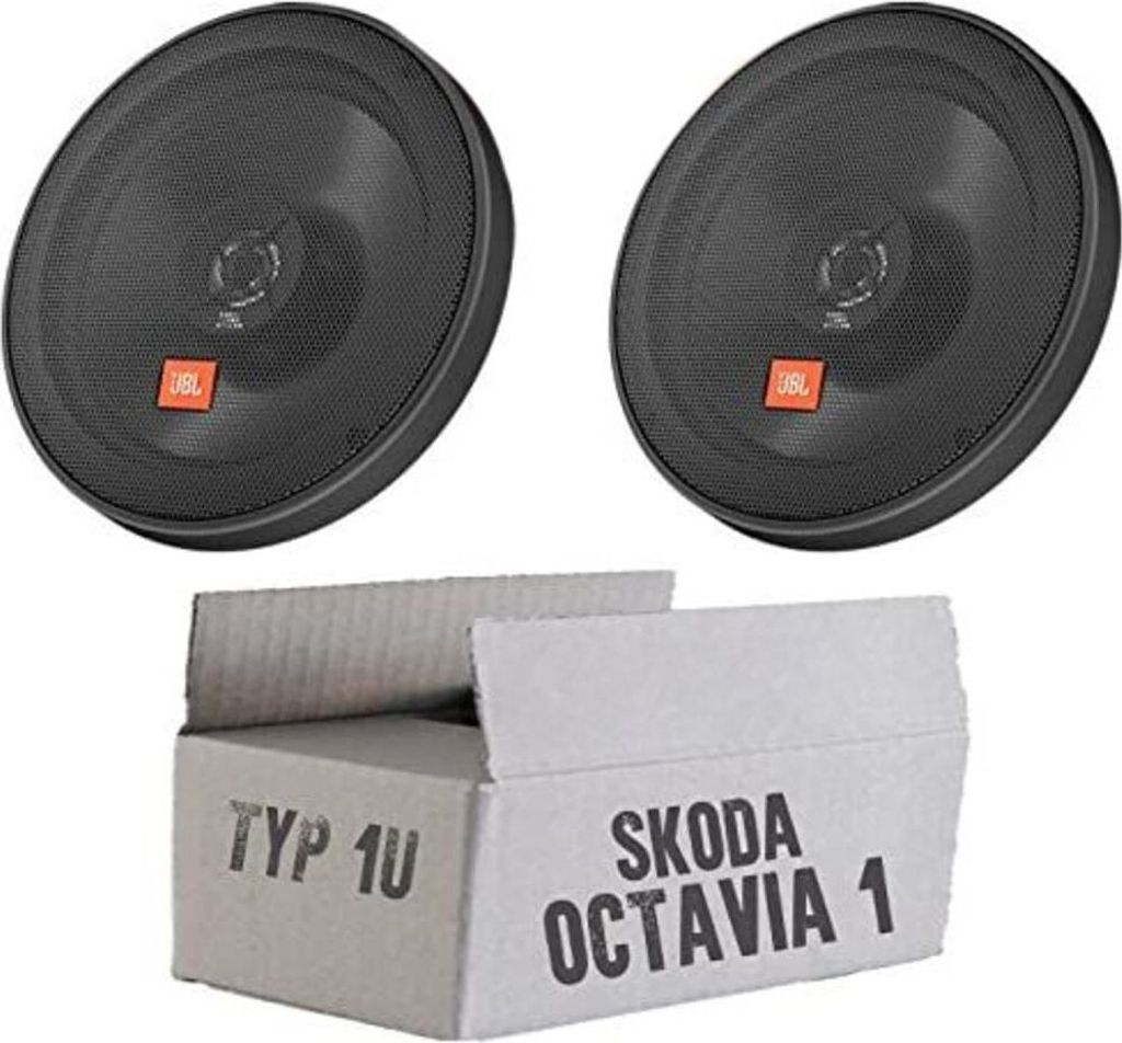 JBL STAGE2 624 | 2-Wege | 16,5cm Koax Lautsprecher - Einbauset passend für Skoda Octavia 1 1U Front - justSOUND