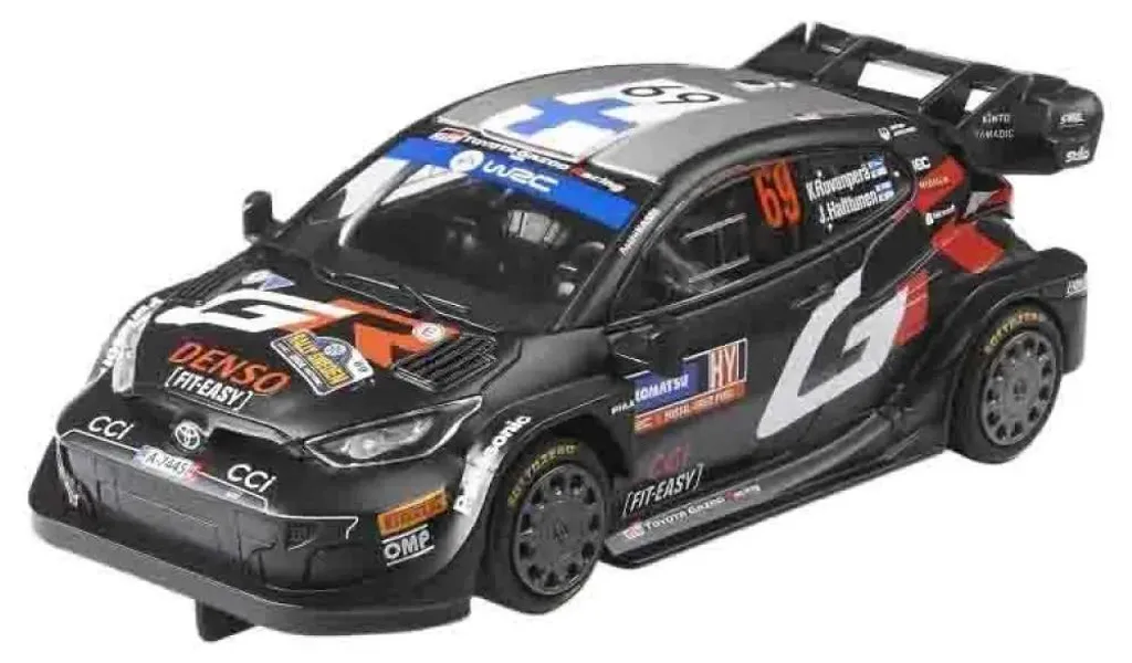 Voiture Scalextric Toyota Yaris WRC Rallye de Suède 2024 Noire 1/32