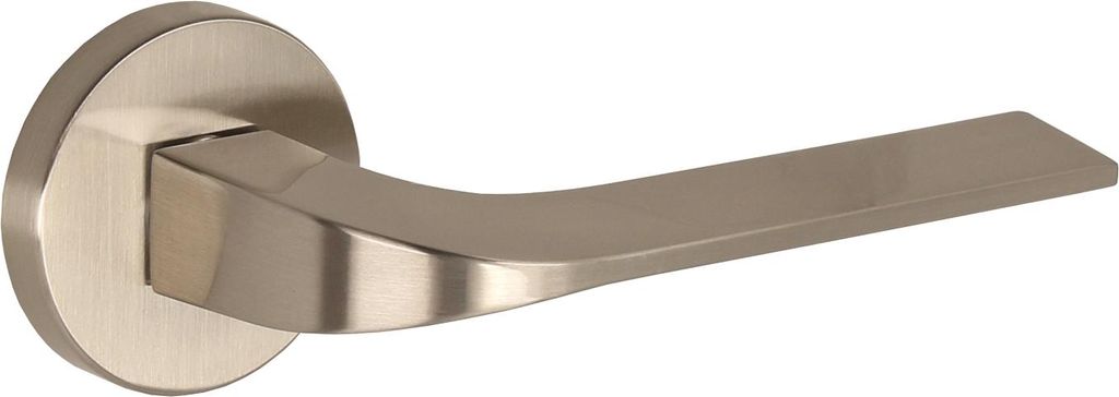DH18 Türgriff, Vidaro, Basic Line, Rundschild, Nickel gebürstet