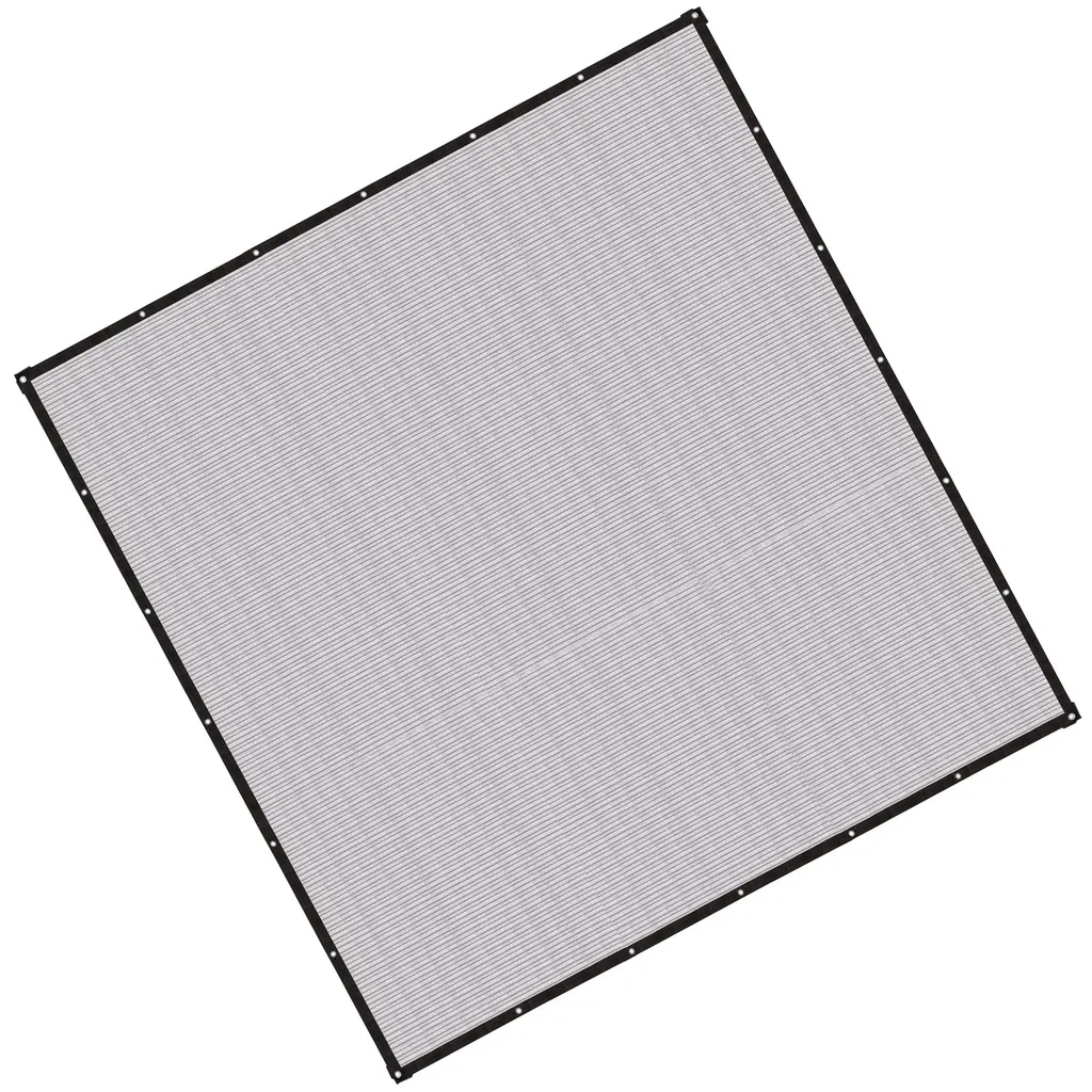 Filet d'ombrage en aluminium réfléchissant avec œillets pour jardin 3x4m