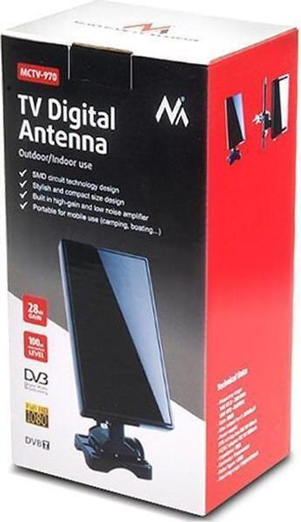 Maclean DVB-T2 Antenne Außenantenne Zimmerantenne Aktive TV Produktbild 7
